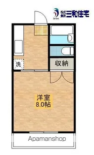 ダイサンコーポ106【1階】の間取り